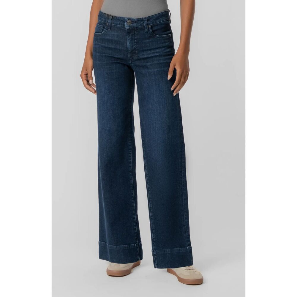KUT from the Kloth Maya High Rise Fab Ab Wide Leg Jeans